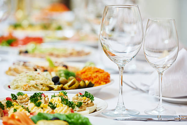 istock restaurant catering table with food 498282146