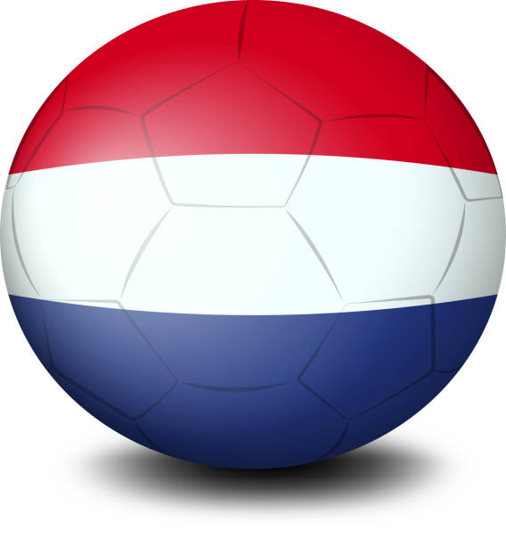 istock Soccer ball designed with the flag of the Netherlands 498282353
