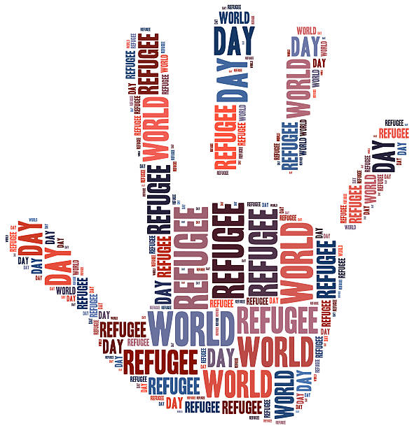 istock Word cloud illustration related to world refugee day 498283433