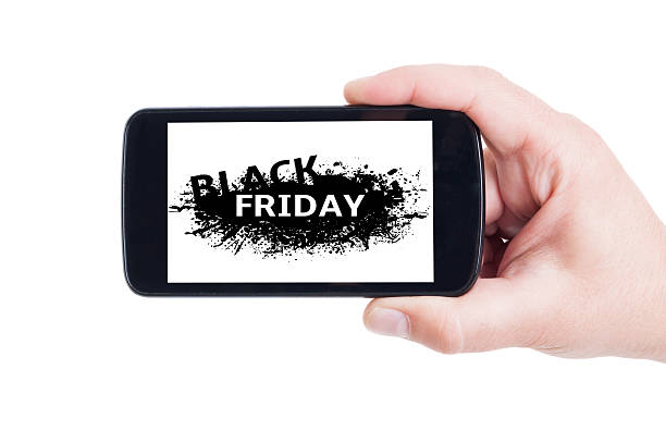 istock Black Friday concept on mobile phone 498286976
