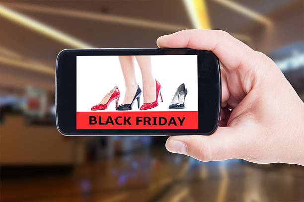 istock Black Friday concept for high heel women shoes 498296180