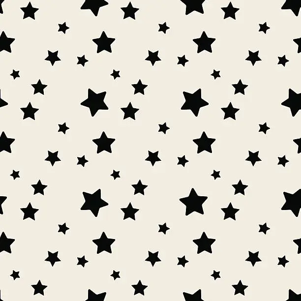 Vector illustration of Star seamless pattern.