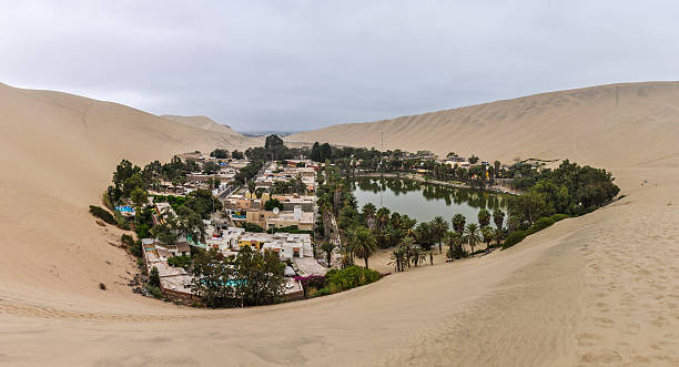 istock Oasis in the Huacachina desert, Peru 498298458