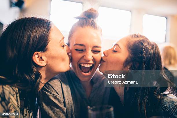 Happy Birthday Stock Photo - Download Image Now - Friendship, Kissing, Gratitude