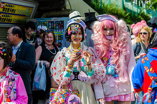 Japanese Costume Players At Harajuku Tokyo Stock Photo - Download Image Now  - Harajuku District, Fashion, Cosplay - iStock