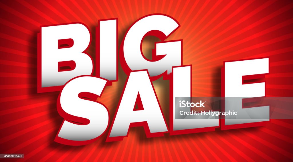 Big sale banner Big sale banner, vector design Sale stock vector