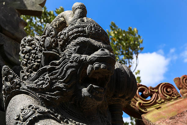 istock Stone guard in Bali, Indonesia 498302282