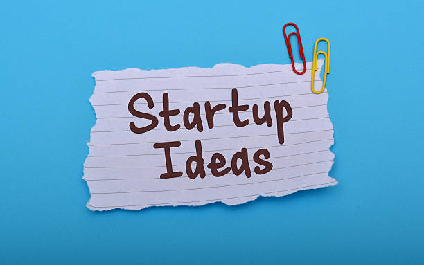istock Startup Idea wrriten on paper with blue background 498303562