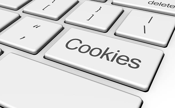 Cookies Computer Key Concept stock photo