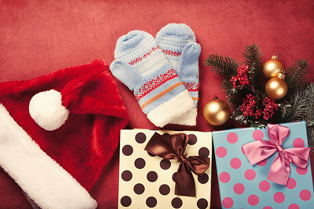 istock Christmas gifts and mitten 498306798