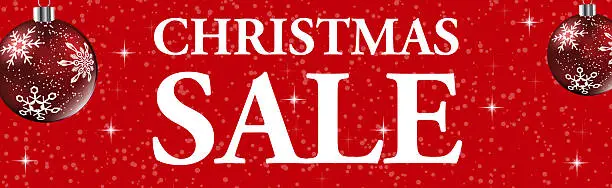 christmas sale web banner for deals and offers through new year and january sale
