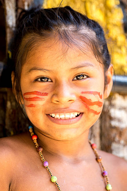 istock Cute Native Brazilian girl in Amazon, Brazil 498309220