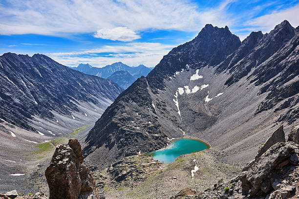 istock Mountain lake in an open circus 498309600