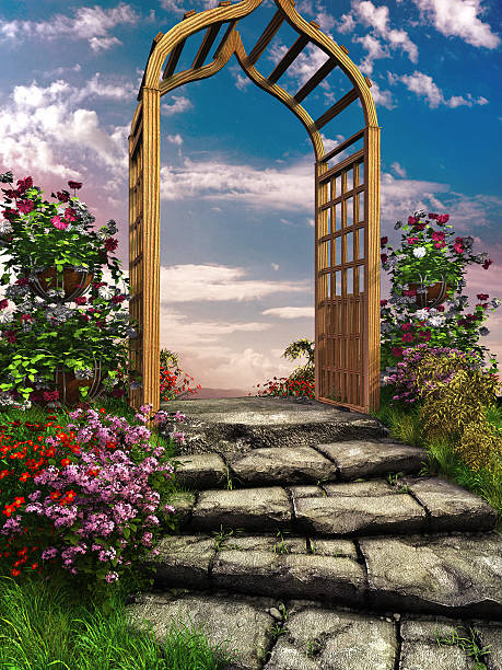 istock Pergola in autumn garden 498311710
