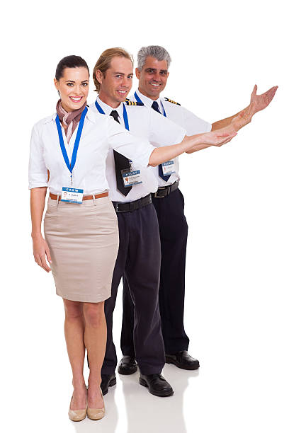 istock group of airline crew presenting 498313673