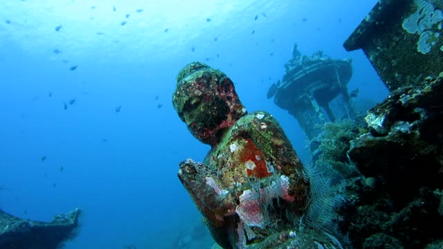 Buddha Statue Underwater