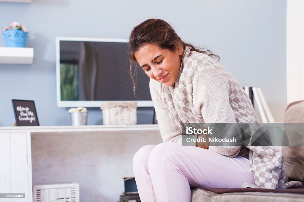 Sick Woman, Flu Woman. Sick woman drinking a tea 2015 Stock Photo