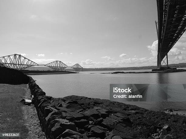 Under The Forth Bridge Stock Photo - Download Image Now - Architecture, Bridge - Built Structure, Built Structure