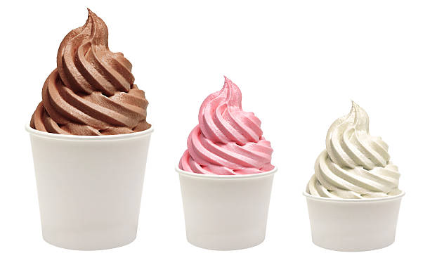 istock Blank paper cups with frozen yogurt 498334272