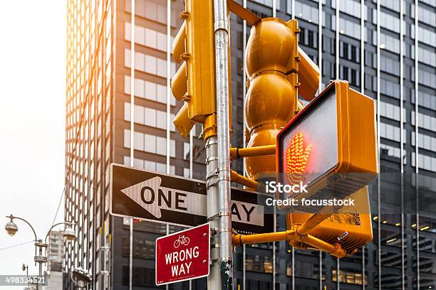 Nie Walk New York Traffic Sign - zdjęcia stockowe i więcej obrazów Nowy Jork - Nowy Jork, Przejście dla pieszych, Stan Nowy Jork