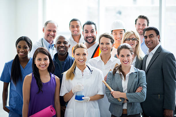 Occupations Group of people in different occupations various occupations stock pictures, royalty-free photos & images