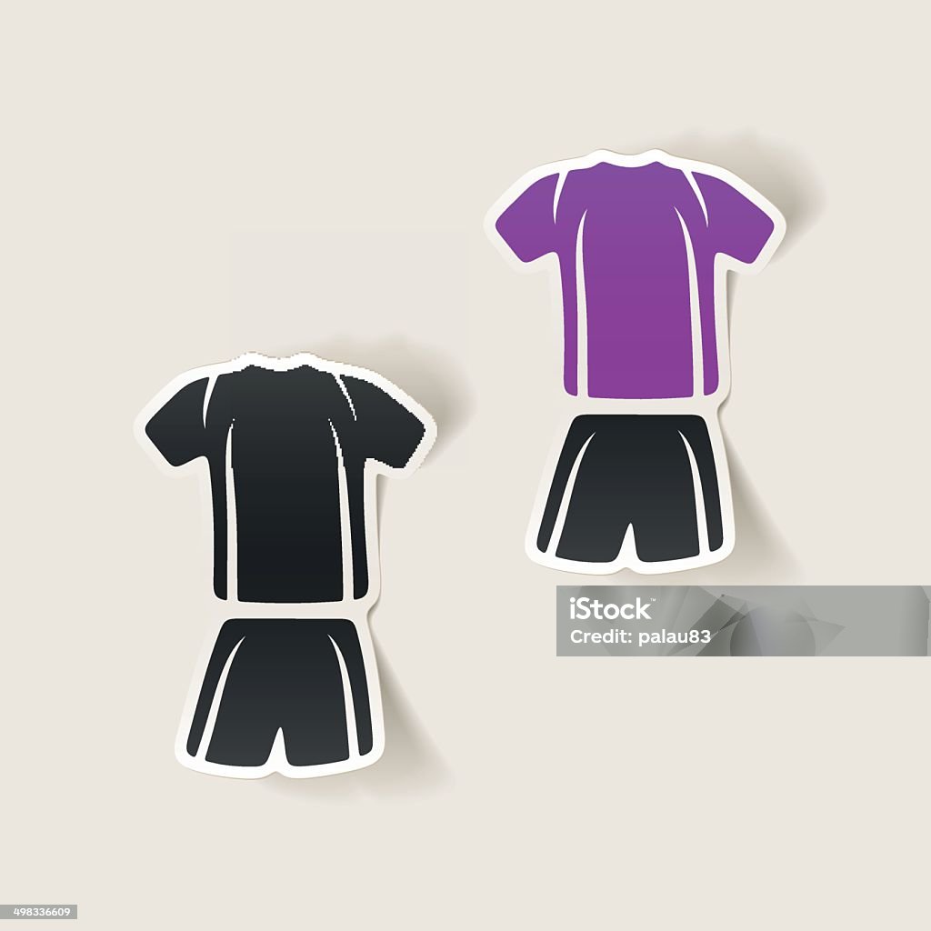 realistic design element: Football clothing Business stock vector