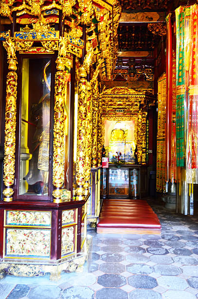 Mengjia Longshan Temple is a temple in Wanhua District, Taipei, Taiwan. The temple was built in Taipei in 1738 by settlers from Fujian, China. It served as a place of worship and a gathering place for the Chinese settlers. The temple has been destroyed either in full or in part on numerous earthquakes and fires.
