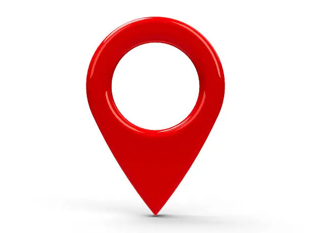 Photo of Red map pointer