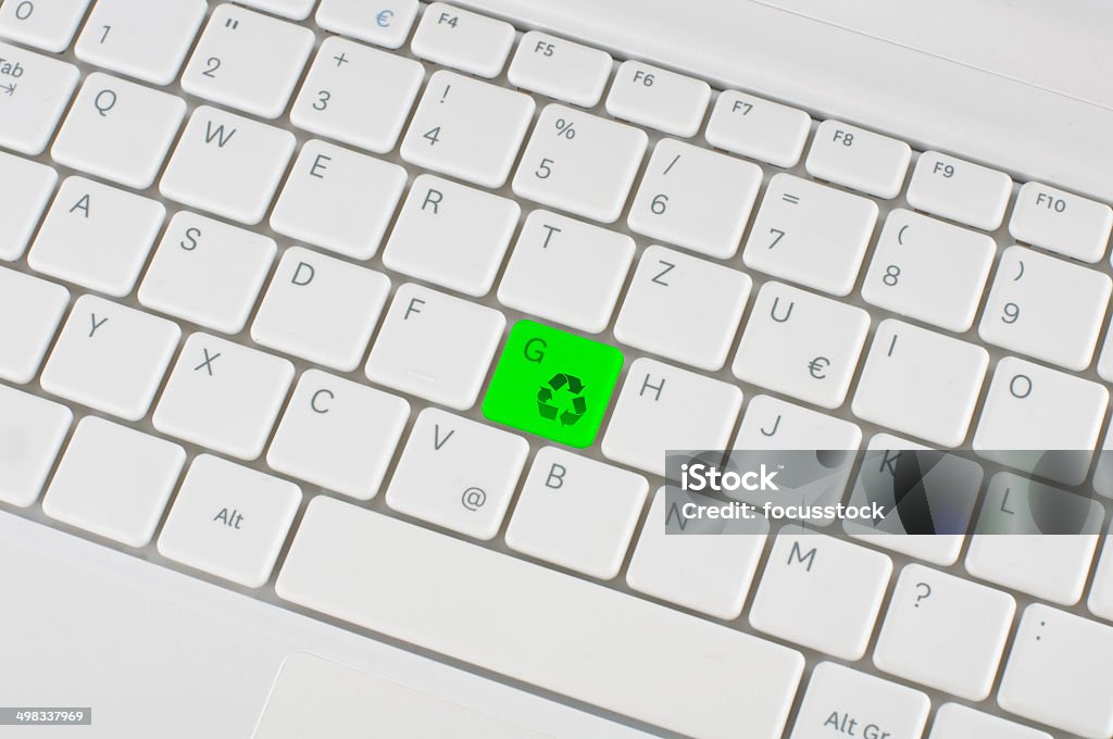 Green klawiatury - Zbiór zdjęć royalty-free (Aluminium)