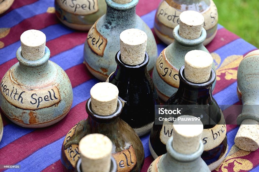 Grupo de ortografia garrafas - Foto de stock de Antigo royalty-free