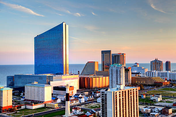 atlantic city skyline - atlantic city gambling new jersey built structure zdjęcia i obrazy z banku zdjęć