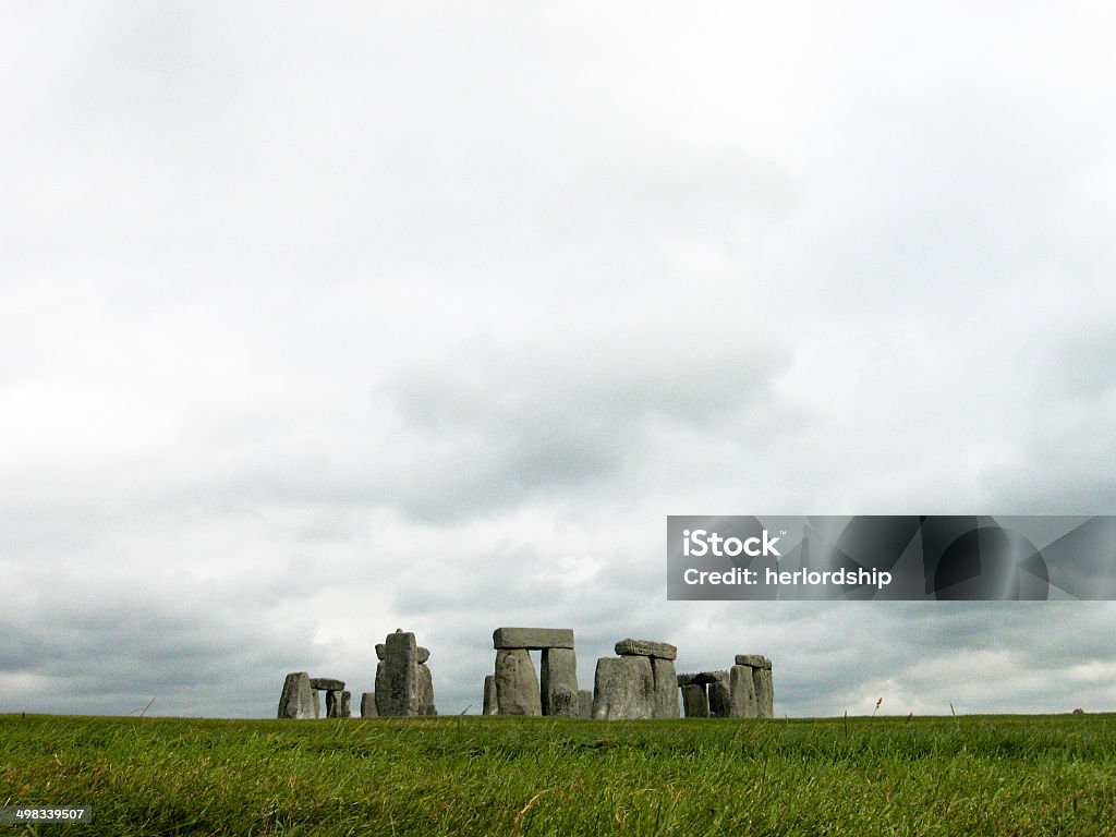 Stonehenge with Stormy Clouds Stonehenge National Monument, Wiltshire, England Amesbury - England Stock Photo