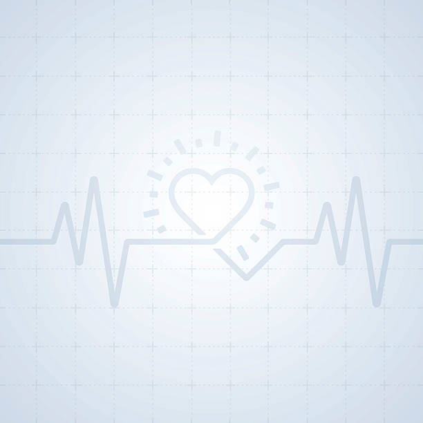 ilustraciones, imágenes clip art, dibujos animados e iconos de stock de corazón trace de fondo - pulse trace taking pulse computer monitor healthcare and medicine