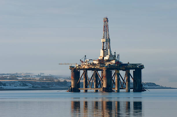 istock Oil rig in the Cromarty Firth 498340178