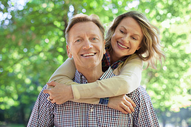 istock Cheerful mature couple having fun together 498340838