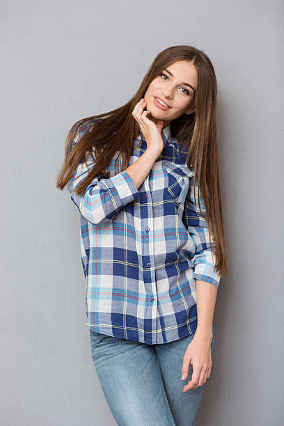 istock Smiling casual woman looking at camera 498341032