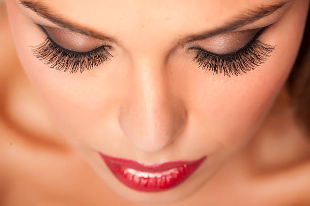 False eyelashes Makeup and artificial eyelashes false lashes stock pictures, royalty-free photos & images