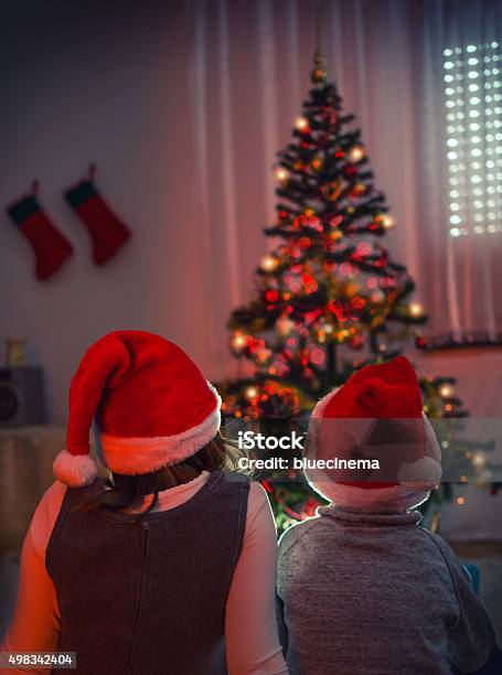 Waiting For Santa Stock Photo - Download Image Now - 2015, 4-5 Years, 6-7 Years
