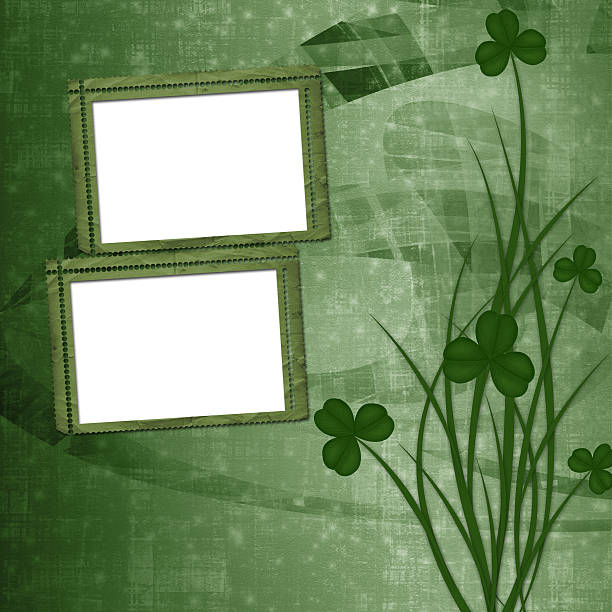 design for st patrick's day. flores adorno. - celtic culture audio fotografías e imágenes de stock