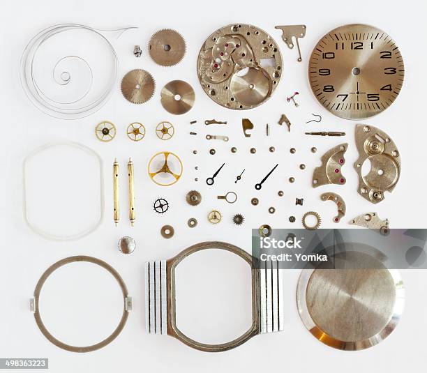 Disassembled Mechanical Watches Stock Photo - Download Image Now - Watch - Timepiece, Machine Part, Disassembling