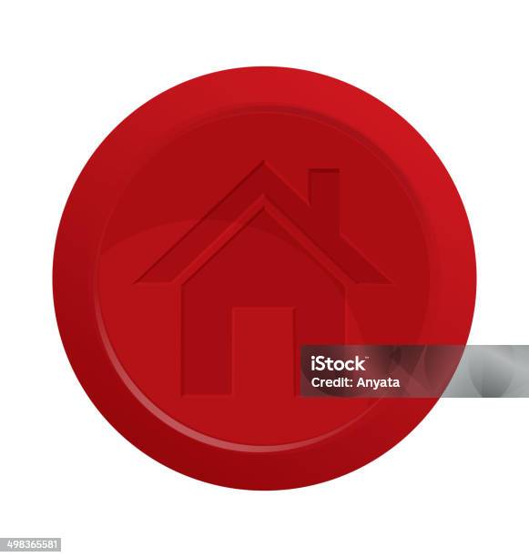 Home Red Button Vector Stock Illustration - Download Image Now - Cut ...