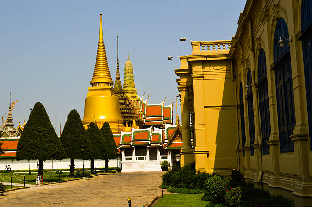Tailândia Templo do céu azul - fotografia de stock