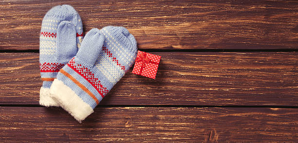 istock Christmas gifts and mittens 498372736