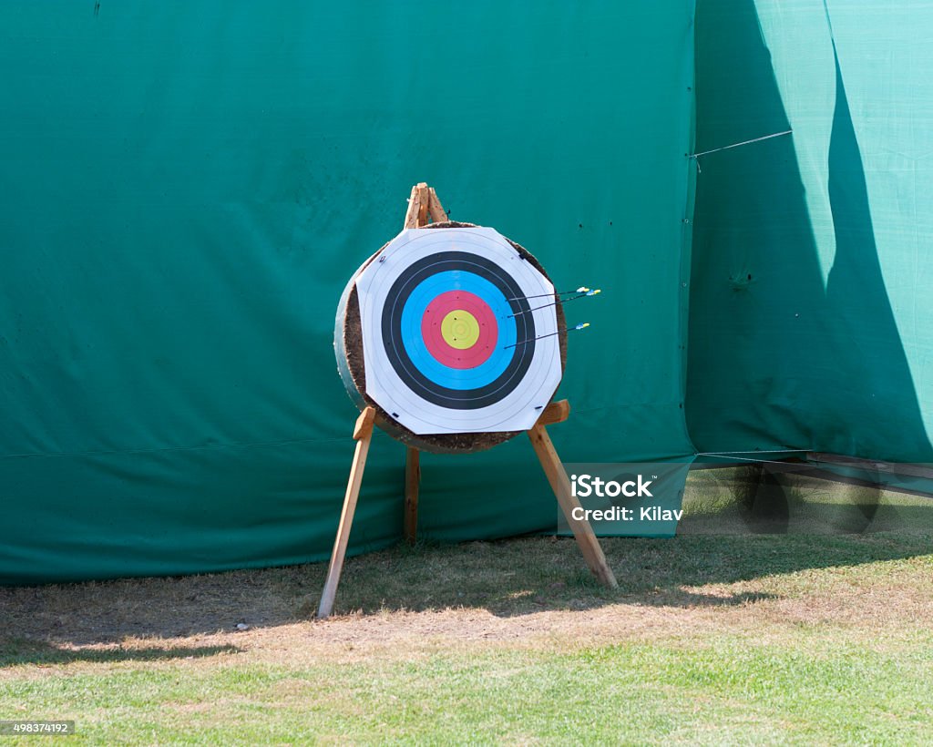 Standard targets are marked with spaced concentric rings photo Standard targets are marked with 10 evenly spaced concentric rings photo 2015 Stock Photo