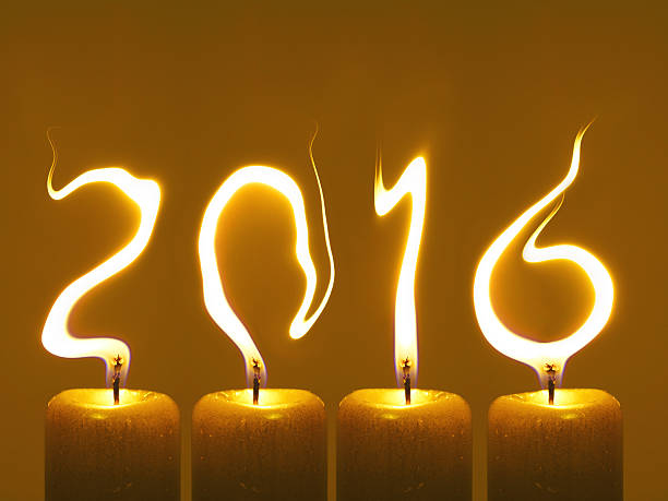 istock Happy new year 2016 - candles 498374206