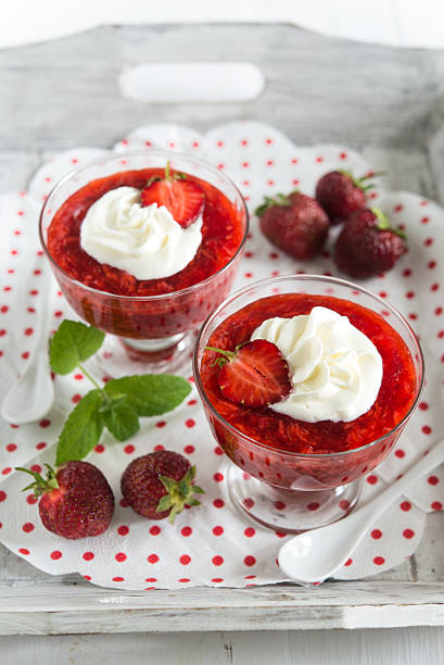 istock Homemade strawberry jelly (polish dessert 'kisiel') 498375282
