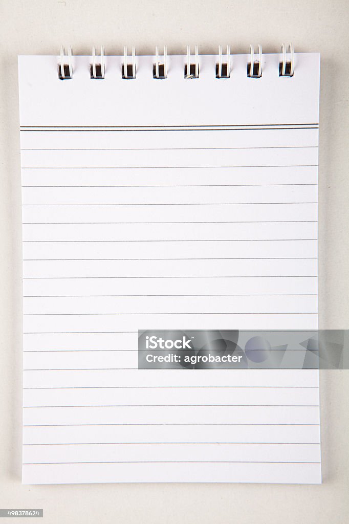 Blank Notepad Sample Blank Notepad Stock Photo - Download Image Now - 2015, Blank, Business ...
