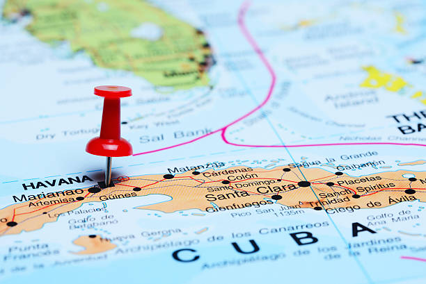 istock Havana pinned on a map of America 498379128