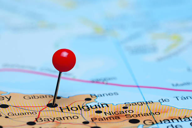 istock Holguin pinned on a map of America 498379260