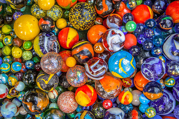 istock Background of marbles in many colors 498380728